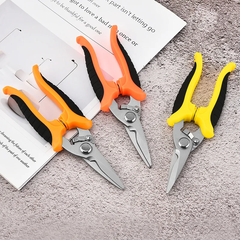 Stainless steel trunking electrician professional scissors cable straight head iron sheet scissors garden pruning scissors