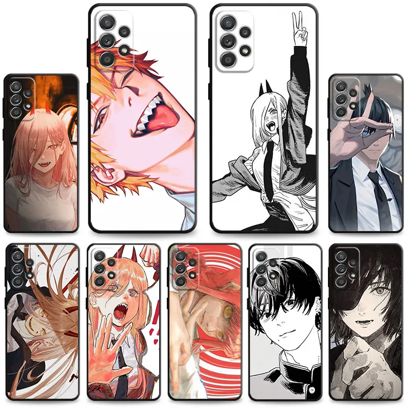 

Silicone Phone Case for Samsung Galaxy A02s A10s A03 Core A04 A20e A70 A40 A03s A04s A50 A02 A01 A10 Chainsaw Man Cover Coque