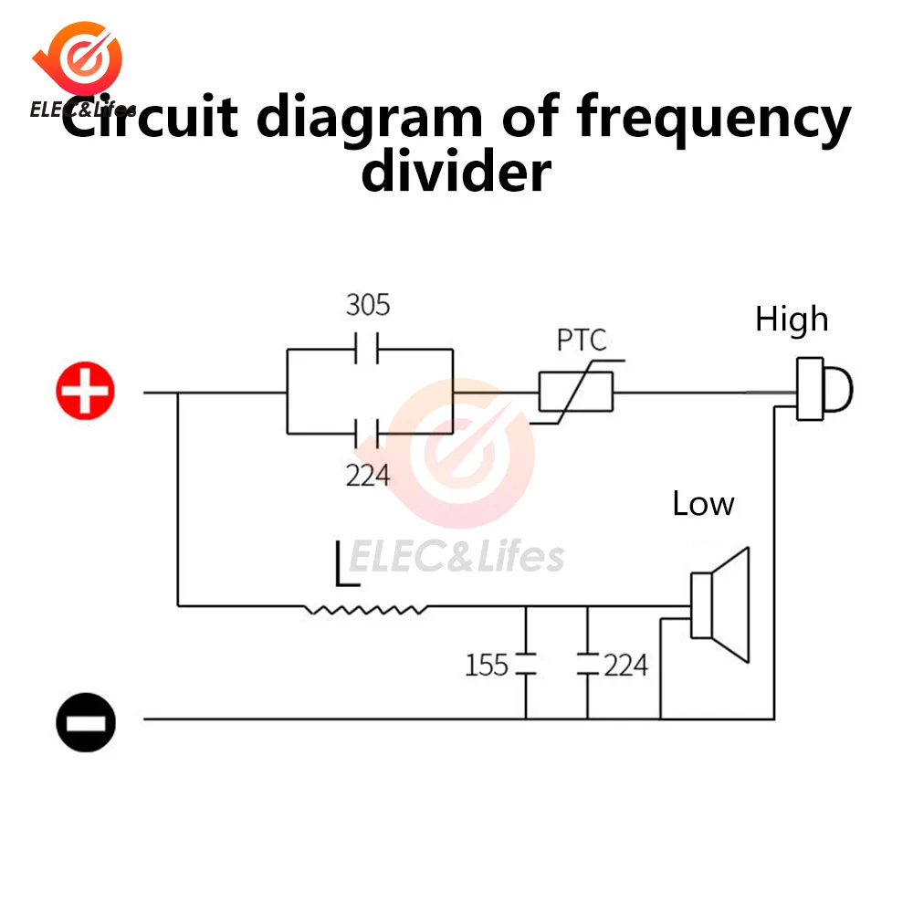 80 Вт динамик плата делителя частоты 2-полосный высокие Hi-Fi аудио кроссоверный