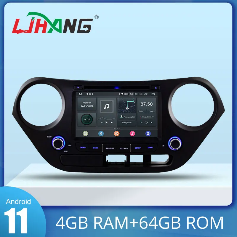 

Автомобильный мультимедийный плеер LJHANG Android 12 для HYUNDAI I10 2014-2015, автомобильное радио, аудио, RDS, Bluetooth, Canbus, GPS-навигация, головное устройство