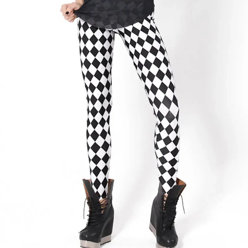 

Fashion Women Galaxy Green Plaid Printing Women Clothes Fitness Women Leggings Pants GL83