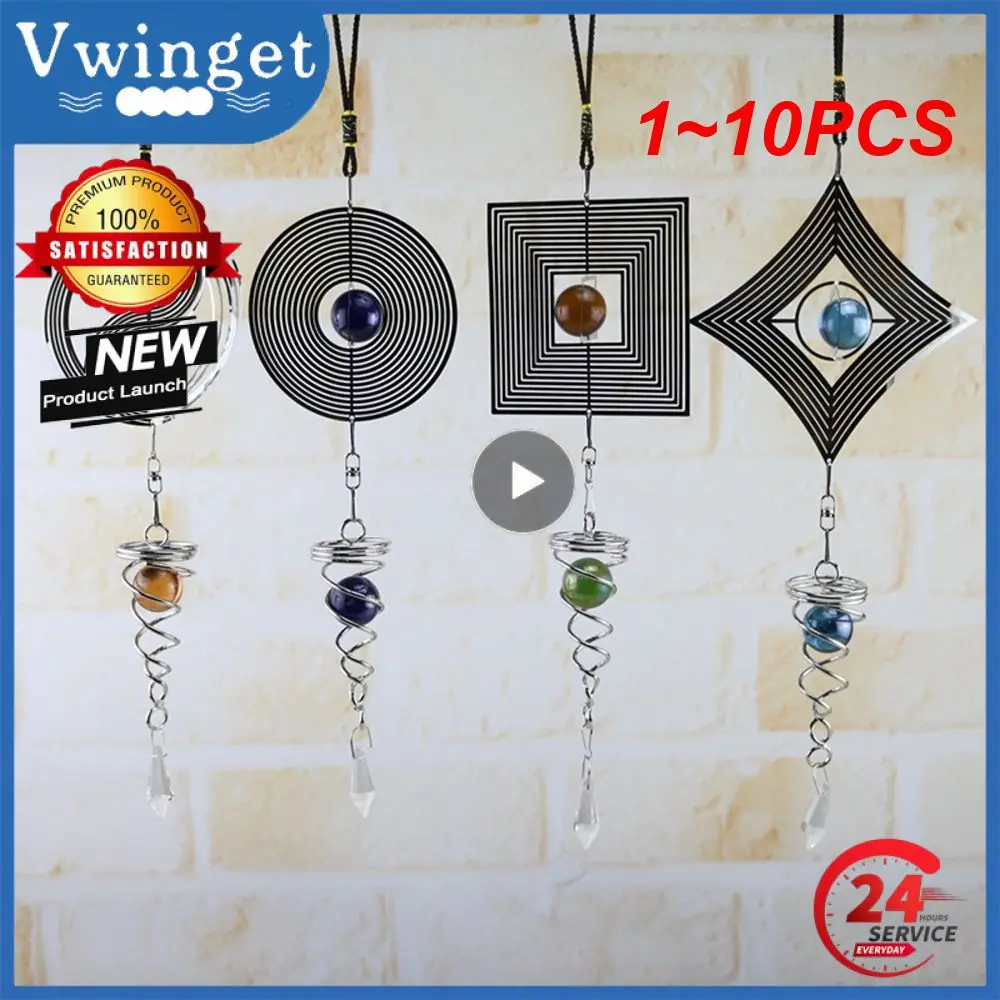 1 ~ 10 шт., виндгонг, двор, плетеный Спиннер, ветряные колокольчики, спиральная стена, настенное украшение, украшение для дома