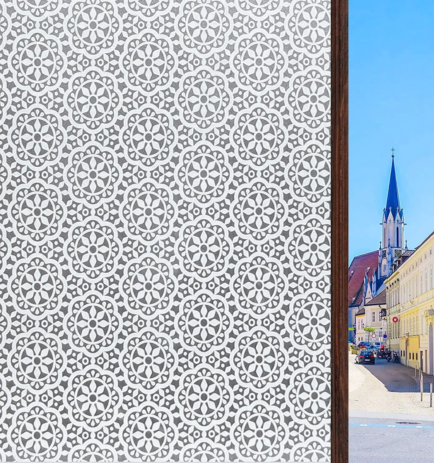 LUCKYYJ Защитная пленка для окон, матовая фотостатическая самоклеящаяся оконная виниловая тонировка, наклейки для дома и офиса