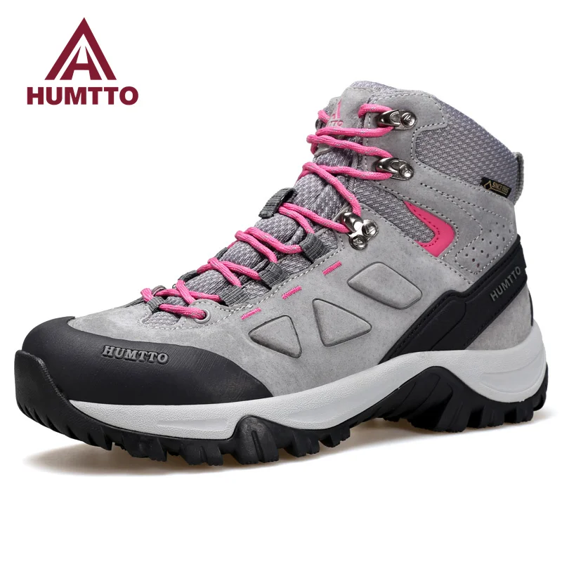 HUMTTO Hiking Shoes for Women Waterproof Sports Climbing Trekking Woman Boots New Luxury Designer Winter Outdoor Womens Sneakers