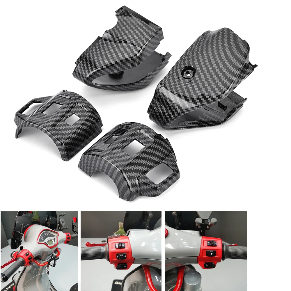 

For Vespa Primavera 125 150 2014-2021 Motorcycle Handlebar Control Switch Housings Cover Cap Sprint 150 2016 - 2021 2020 2019