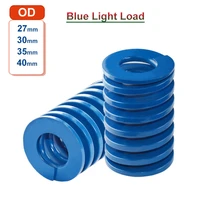 1pc blue long light load spiral stamping compression mould die spring od 27 40mm id 13 5 20mm length 25 300mm