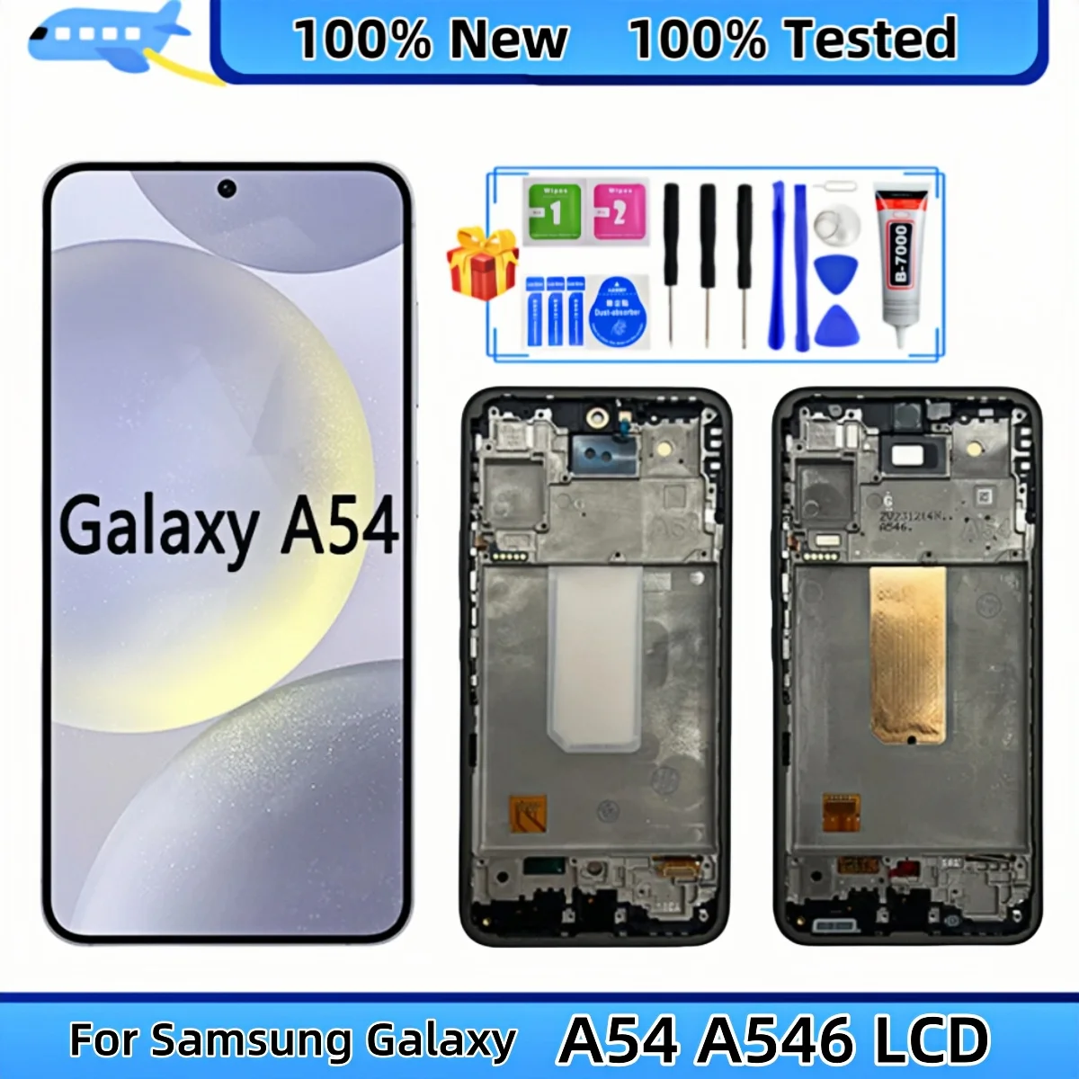 ЖК-дисплей с сенсорным экраном и дигитайзером в сборе для Samsung Galaxy A54 A546 SM-A546V A546U
