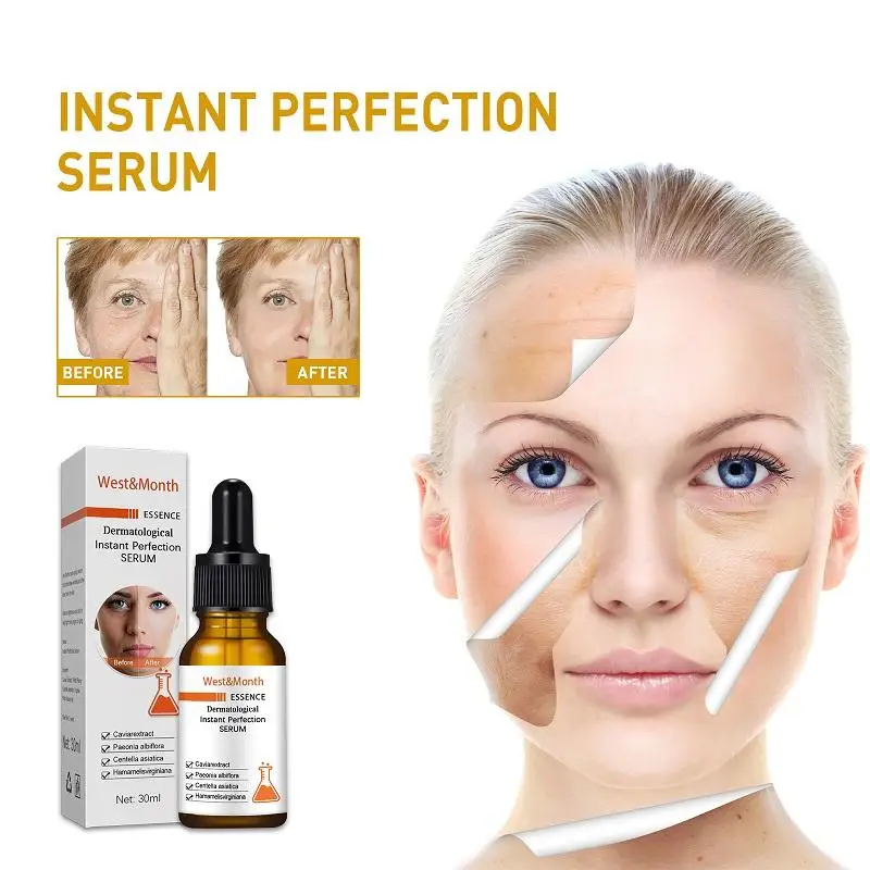

Dermatological Instant Perfection Serum Anti Wrinkle Remove Dark Spots Face Essence Anti-Aging Whitening Facial Skin Care Serum