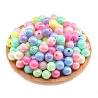50 400pcs 681012mm ab color loose spacer round acrylic beads for handmade jewelry making necklace bracelet diy accessories