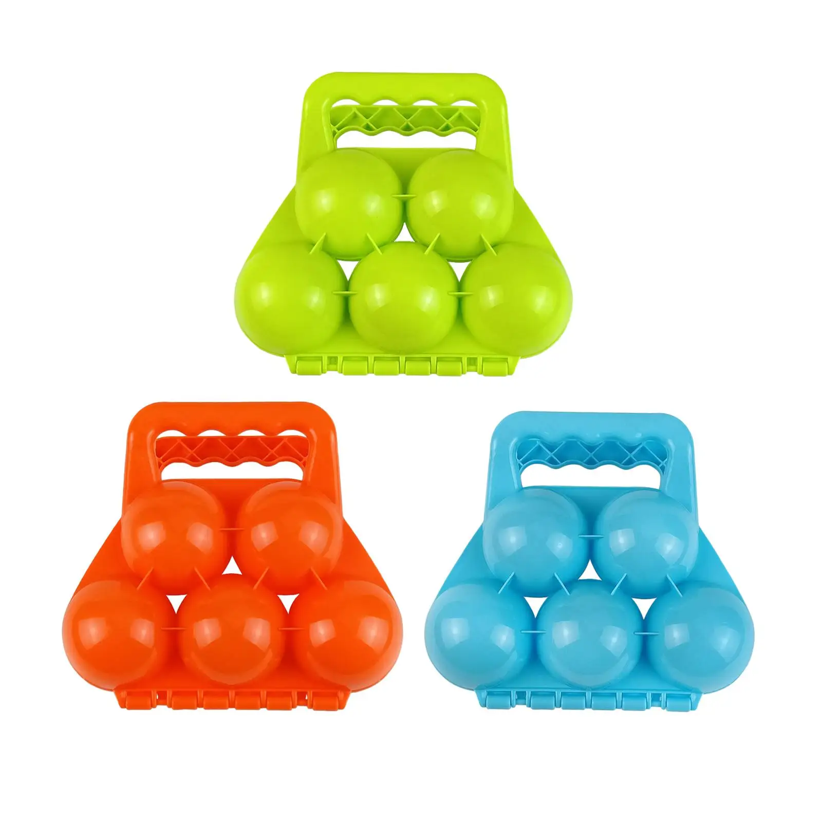 

Snowball Clip 5 Balls Snow Toys Accessory Snow Model Play for Outdoor Winter