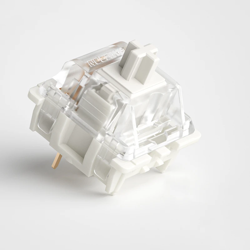 

Gateron G Pro White Clear Custom MX Switch 3 Pin RGB SMD linear 38g force for mechanical keyboard 60m Pre Lubed Two Stage Spring