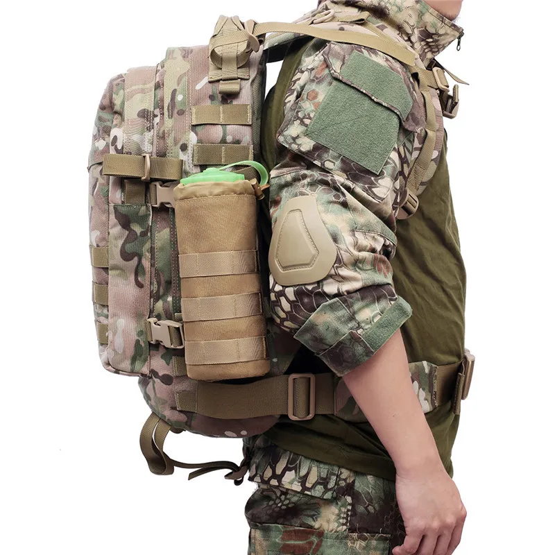 

Tactical Molle Water Bottle Bag Pouch For Military Outdoor Travel Camping Hiking Fishing EDC Hunting Water Bottle Kettle Carrier