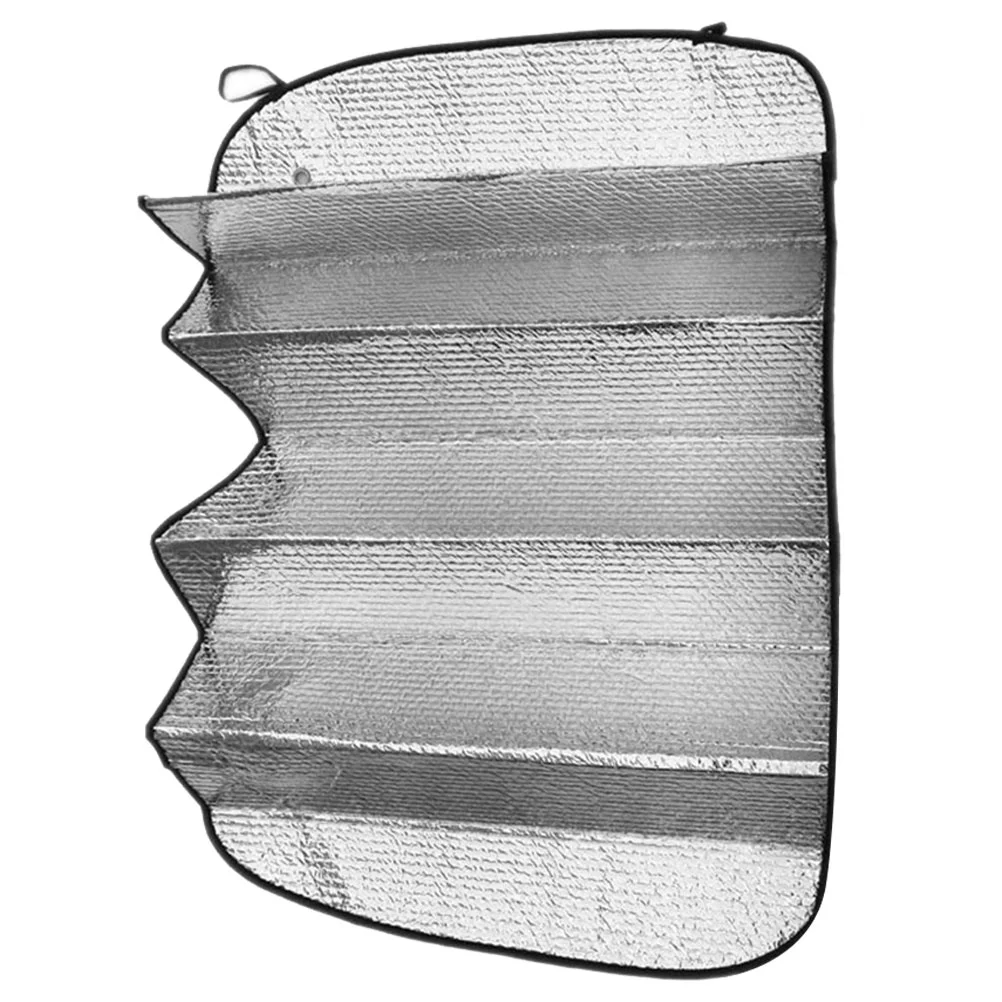 

140*70cm Car Sunshade Solar Reflective Silver Front Windowshield Sun Shade Double UV Rays Block Auto curtain for