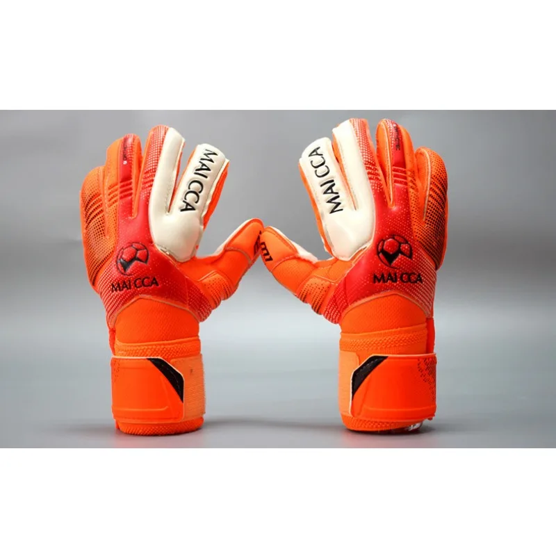 Детские профессиональные вратарские перчатки футбольные с защитой пальцев для