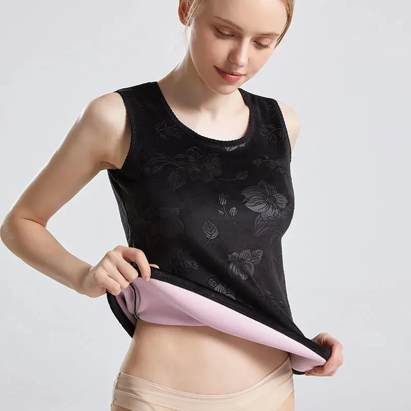 

Chinese Style NanJiRen Double-faced Fleece Women's Warm Vest Soft Skin-friendly Oversize Waistcoat Long And Sleeveless Optional