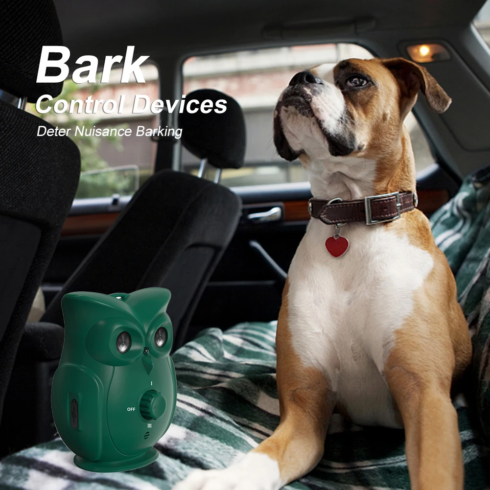 

Waterproof Ultrasonic Puppy Training Device Anti Barking Deterrents Silencer 3 Sensitivities Pet Supplies for Indoor