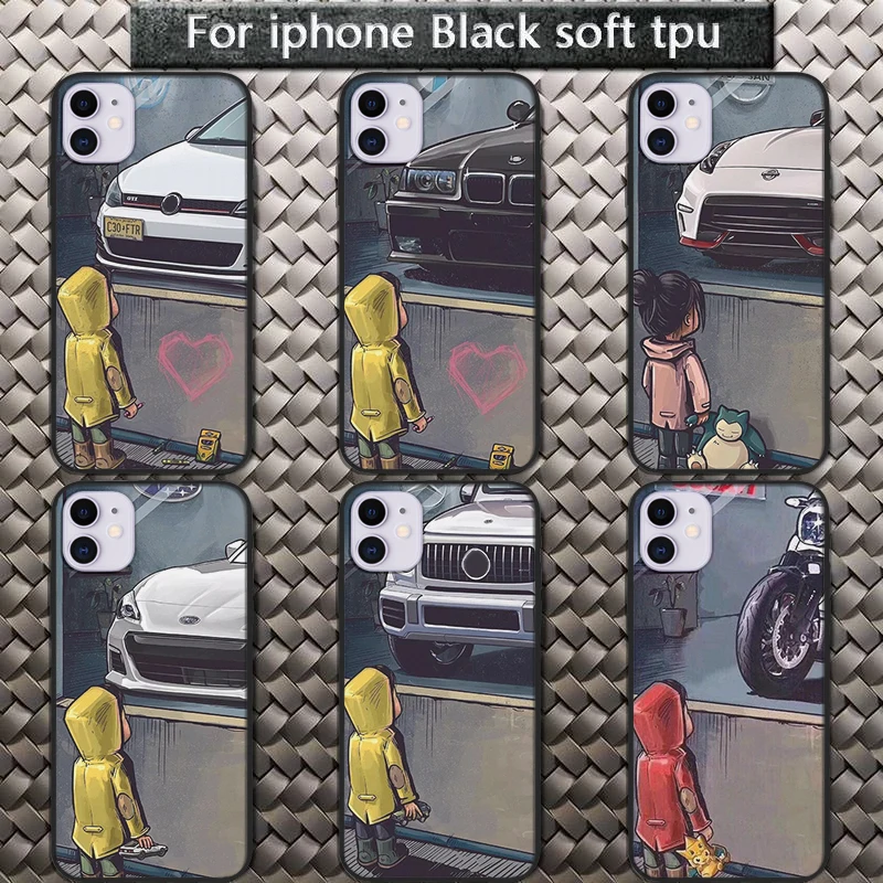 

BMWO boy see sports car cool Jdm drift Phone Case for iPhone 12 13 8 7 Plus X 13 SE 2020 XR 11 12 Pro mini 13pro XS XR MAX Case