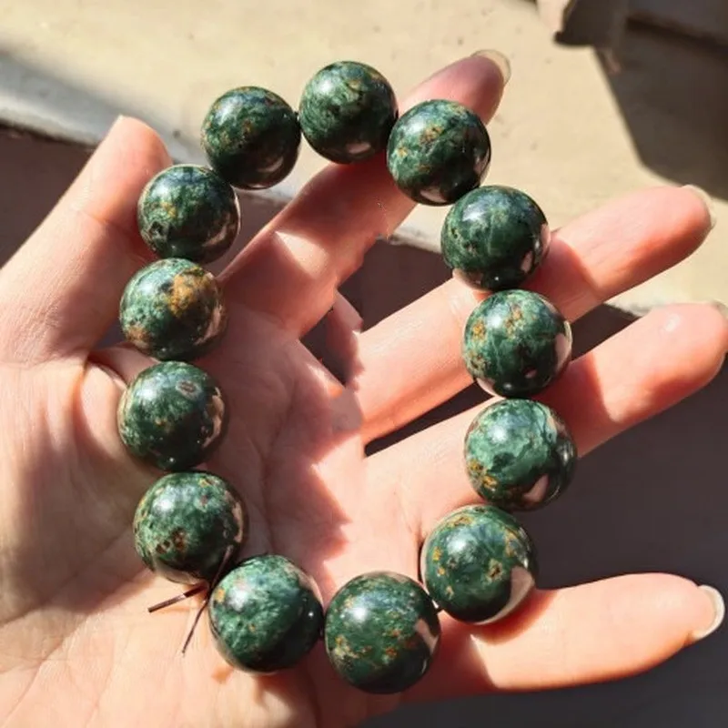 

Natural Jade Medicine Wang Shi Sprinkled Venus Bracelets Live Magnetic Health Care Bracelet Jewelry for Men and Women