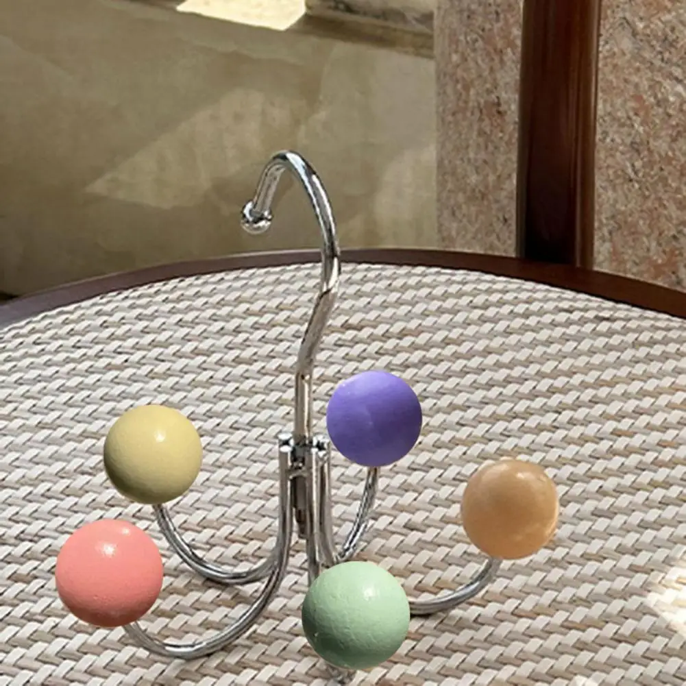 

Креативная вешалка с крючком, многофункциональный металлический крючок с 5 крючками для хранения обуви, сумок, одежды