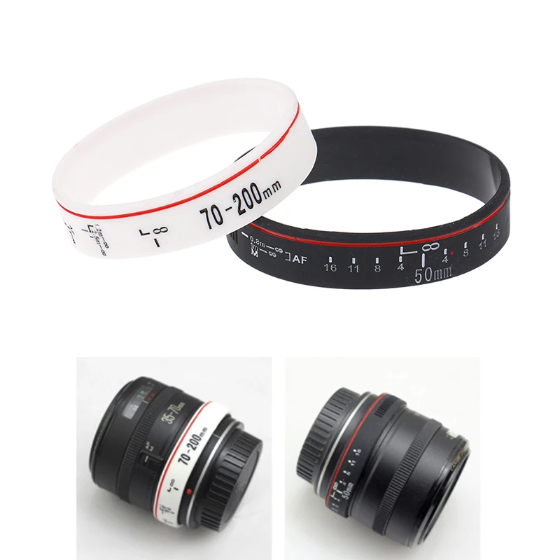 

Silicone Camera Lens Wristband Photographer Band Bracelet for Canon Accessories