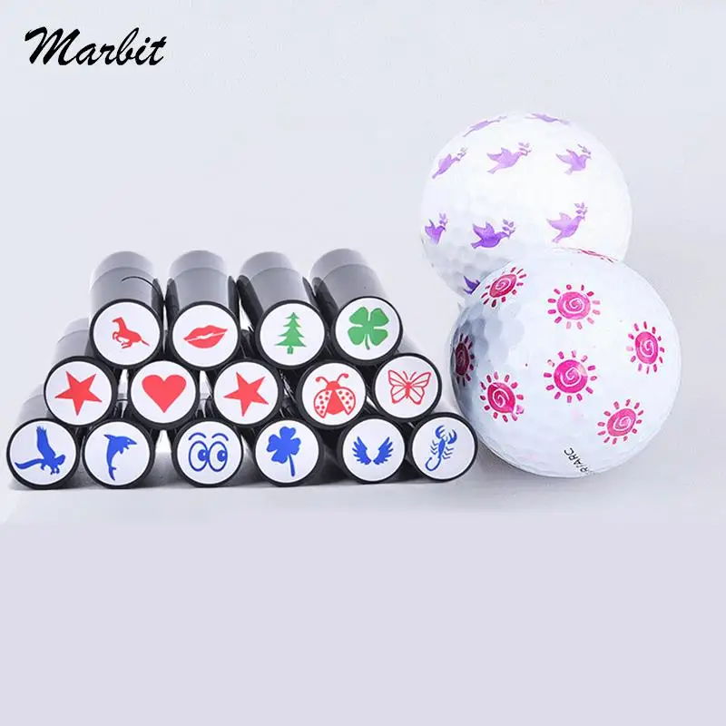 

1 pcs golf ball stamps Colorfast Quick-dry Long Lasting Stamper Balls Marker Impression Seal Gift Golf Accessories
