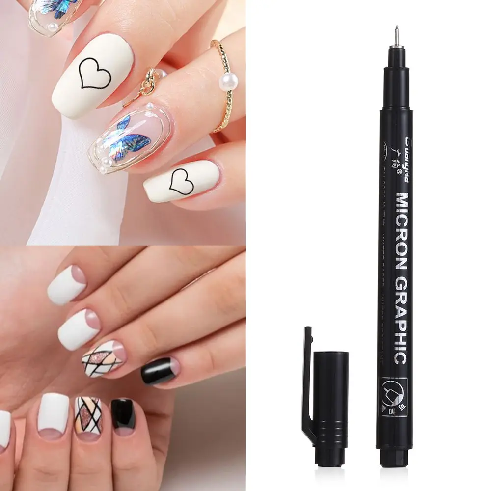 

1PC Professional Nail Painting DIY Drawing Tools Sketch Nail Art Graffiti Pen Abstract Lines Flower