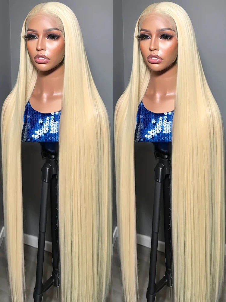 40 дюймов 250 Плотность 13x6 Hd Прозрачный парик из натуральных волос на фронтальной