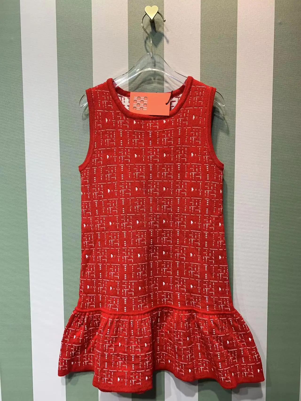 

Дизайнерская детская одежда 2023, модное шерстяное милое, простое, элегантное платье без рукавов для девочек