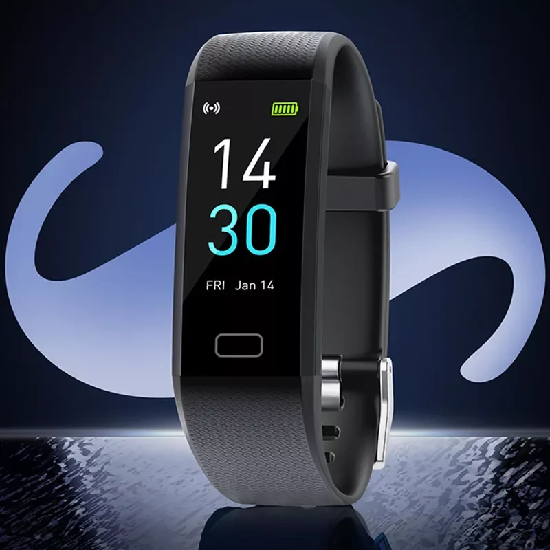 

NEW2023 2022 Smart Band Watch Body Thermometer 0.96 inch Smart Bracelet Heart Rate Monitor Sport Fitness Tracker Bracelet Men Wo