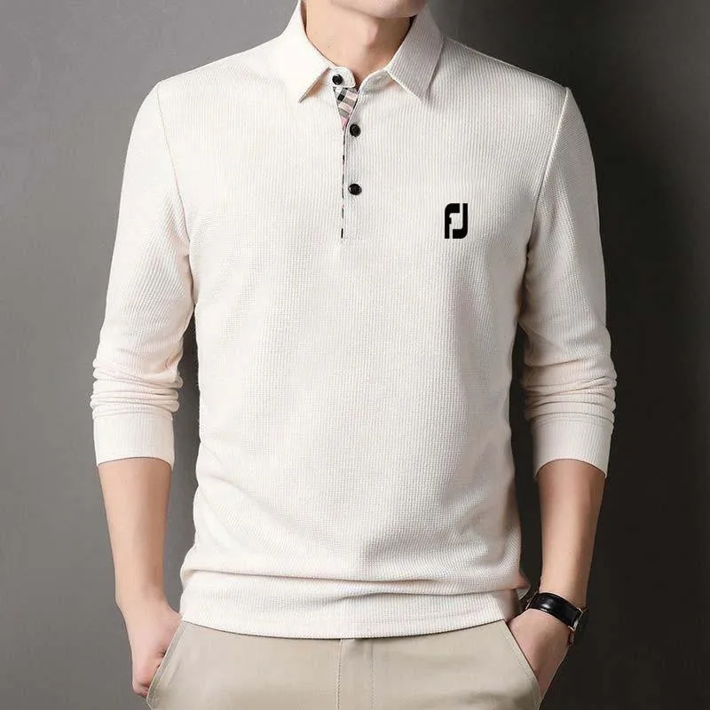 Golf Men's New Spring and Autumn Long Sleeve Polo Shirt Casual Sports Men's High Quality Polo Neck T-shirt