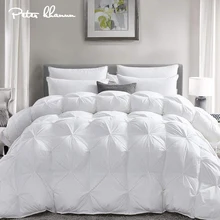 Peter Khanun 100% White Goose Down Filler 3D Bread Duvet/Quilt/Comforter Bedding Winter Luxury Blankets 100% Cotton Shell 015