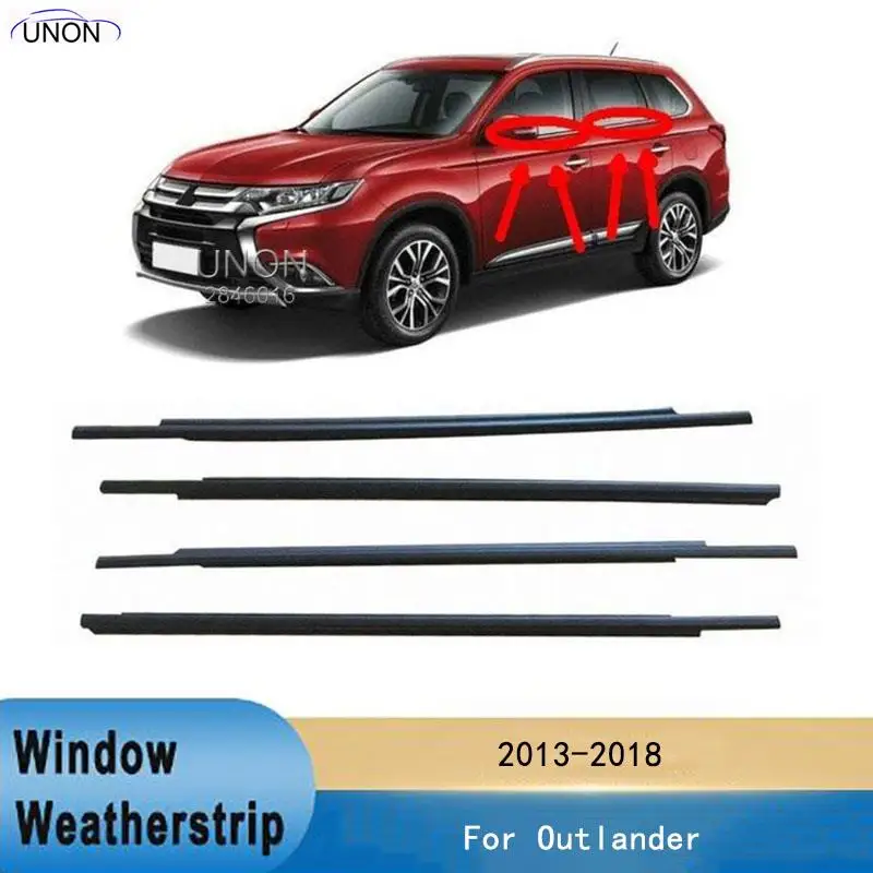 

4 шт., уплотнительная лента для окон Mitsubishi Outlander 2013-2018