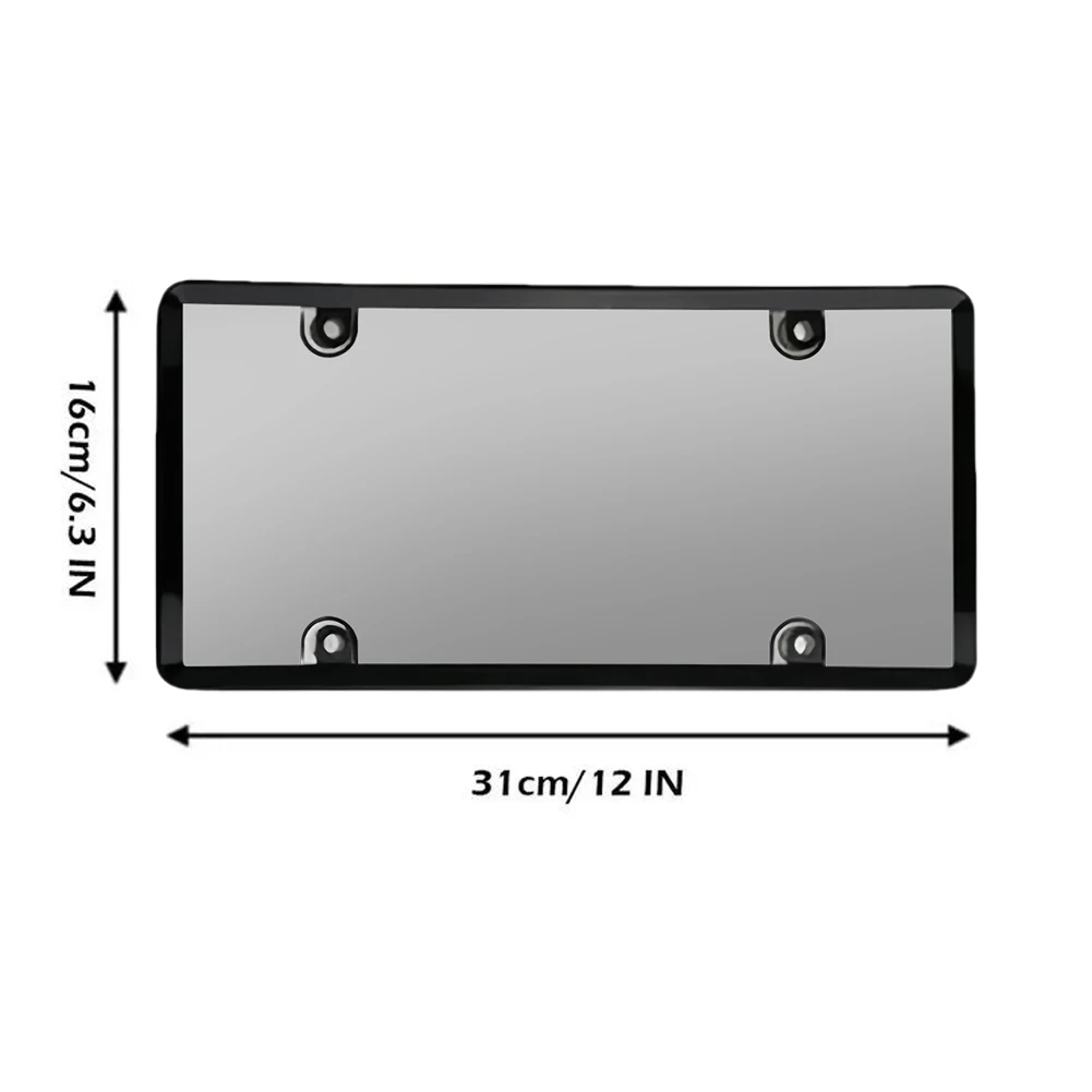2 шт. прозрачные плоские защитные крышки для номерного знака с винтами