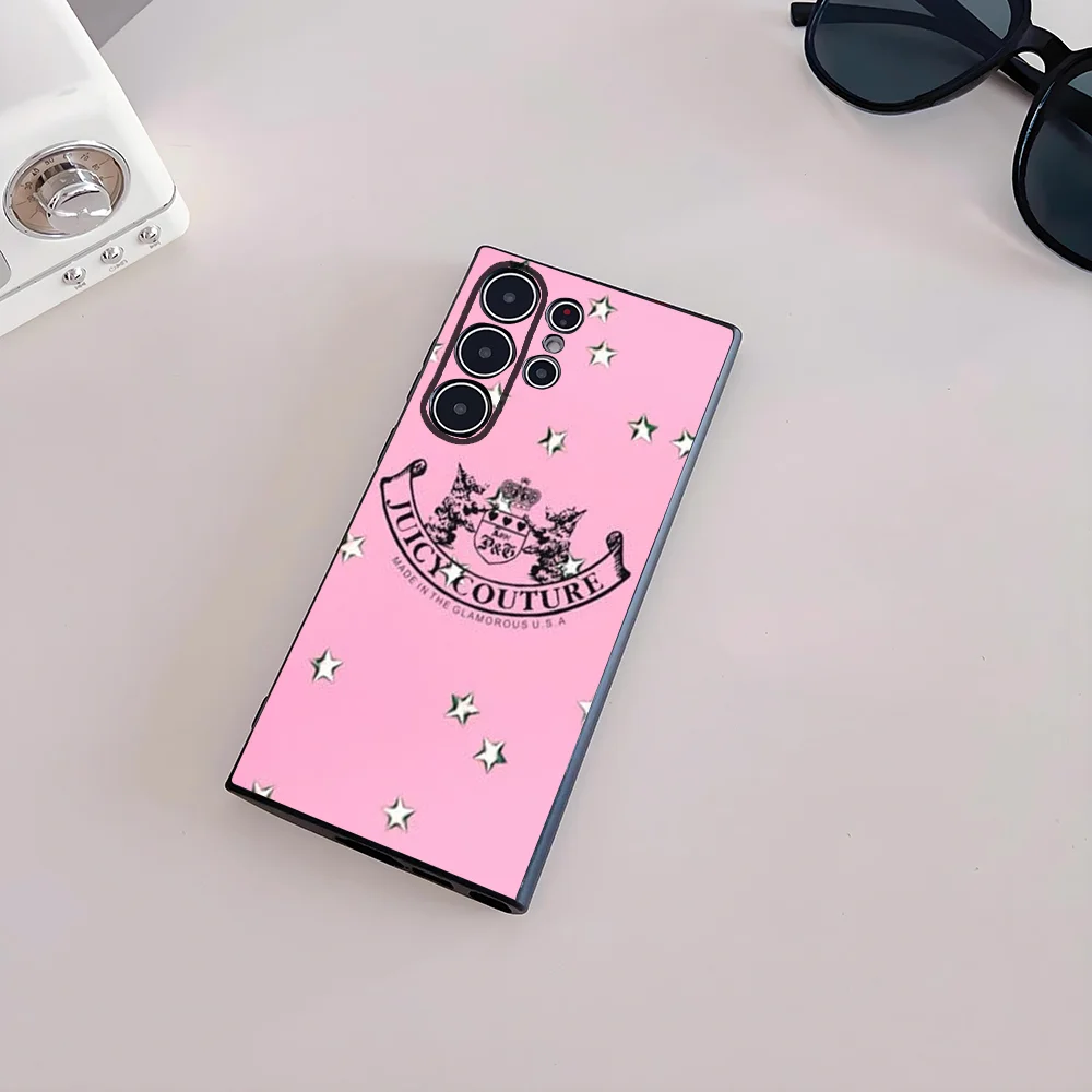 Чехол для телефона Juicy Couture Samsung Galaxy S25 S24 S22 S23 Ultra S21 S20 Plus 5G матовый нескользящий