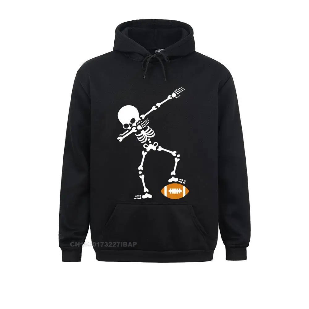 

Men's Dabbing Skeleton Harajuku Hoodies Rugby American Football Crewneck Novelty Clothing Adult Sportswear Cotton Brown