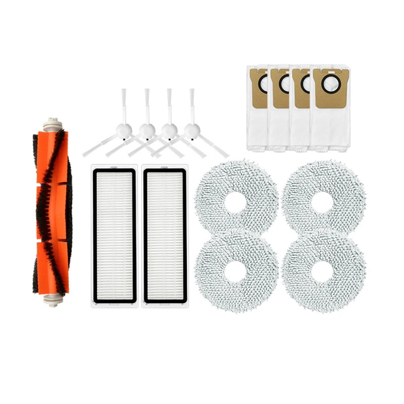 

Запчасти для робота-пылесоса Xiaomi Mijia B101CN, насадка на швабру с фильтром и основной боковой щеткой, сменный мешок