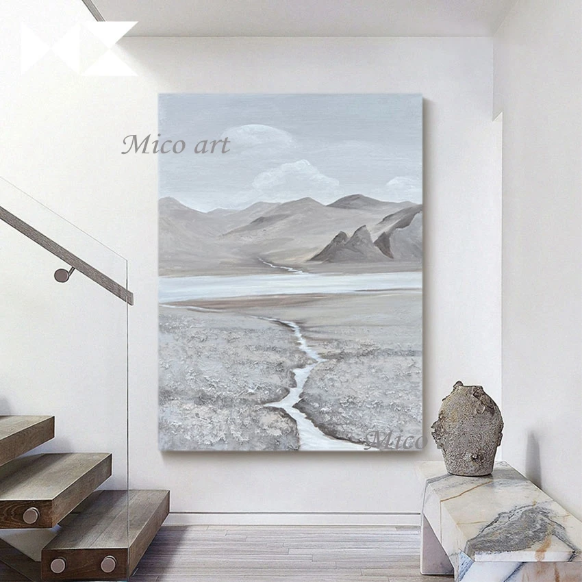 

100% роспись вручную, природный пейзаж, Ранняя картина, современная живопись, картины ручной работы, холст, настенное искусство без рамки