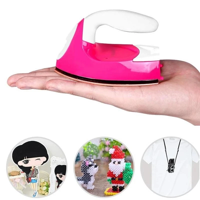 

Mini Electric Iron Portable Travel Craft Clothing Sewing Pad Electric Protection Household Cover Iron Supplies New Sale
