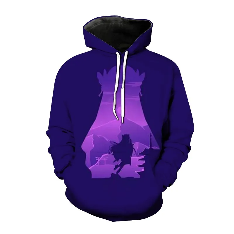 

Мужская толстовка с капюшоном и карманами, Повседневная Свободная Толстовка с японским аниме принтом, осень 2023