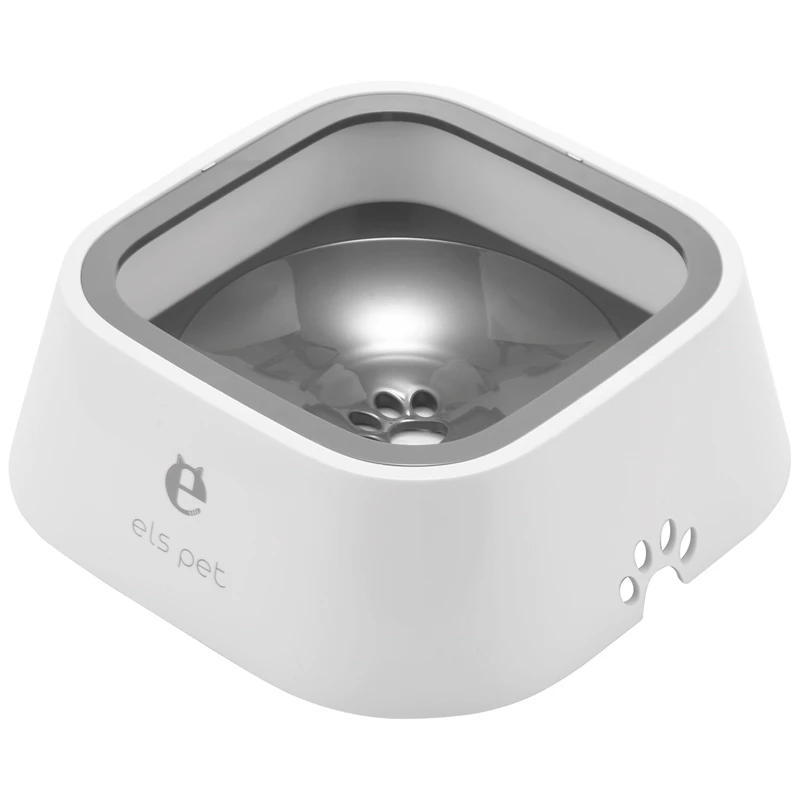 

E Els Pet Dog Bowl Dog Water Bowl No-Spill Pet Water Bowl Slow Water Feeder Dog Bowl No-Slip Pet Water Dispenser 35Oz Feeder Bow