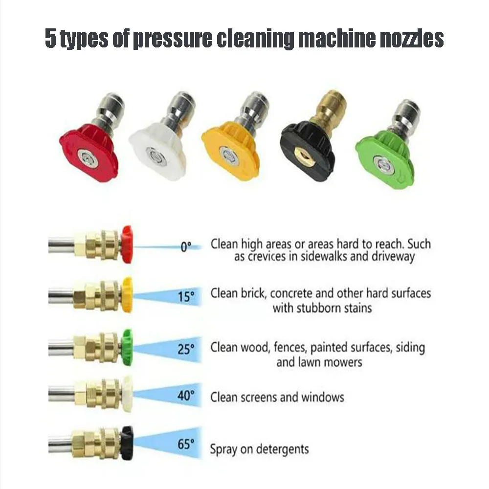Пистолет для мойки высокого давления 3800 фунтов на квадратный дюйм 5 цветов сопла