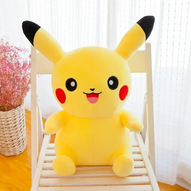 

90Cm Big Size Pokémon Stuffed Animal Pikachu Cartoon Animation Plush Toy Doll Cute Plushies Pillow Student Birthday Gift