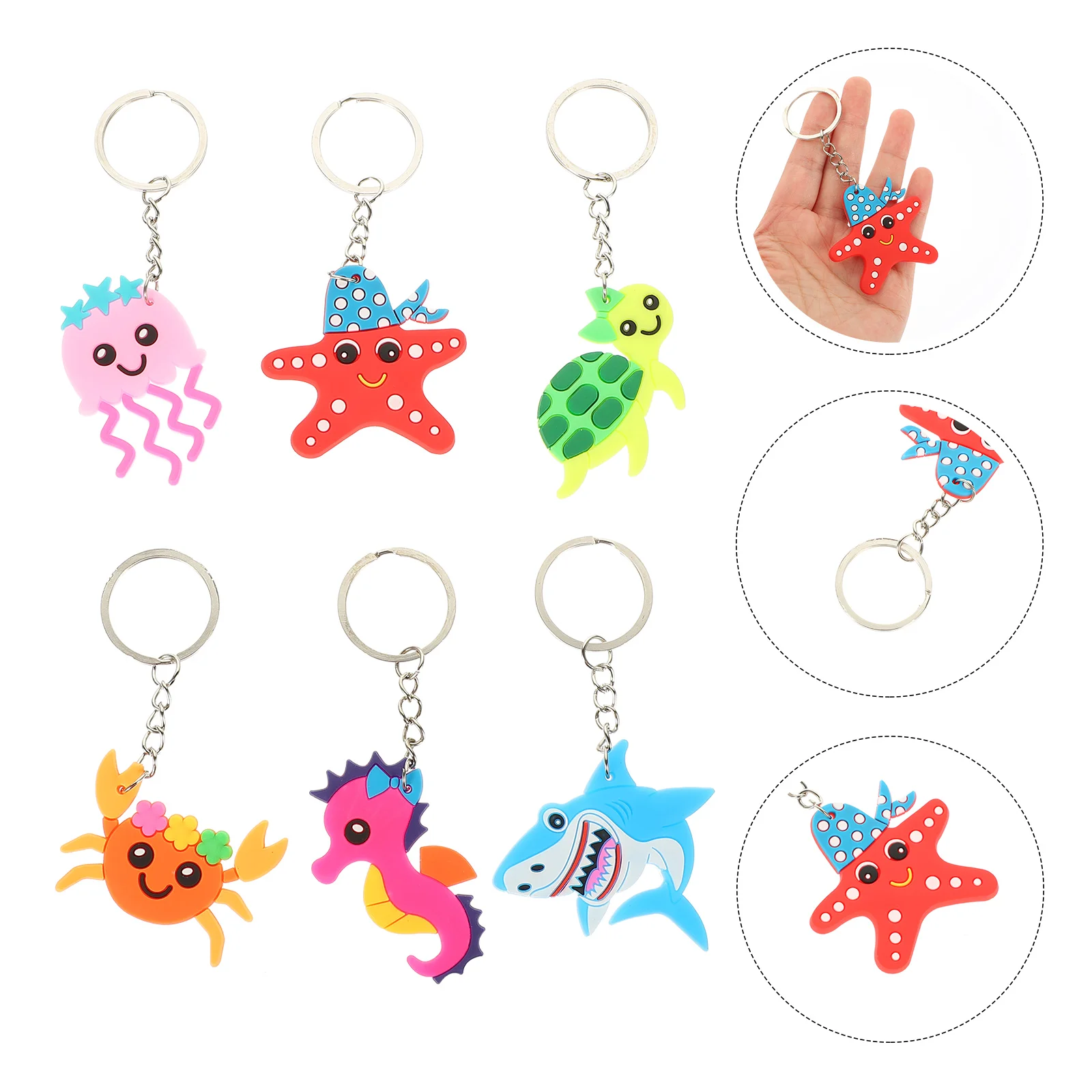 

12Pcs Lovely Key Chains Key Ornaments Bag Ornament Key Pendants Key Decors for Friends
