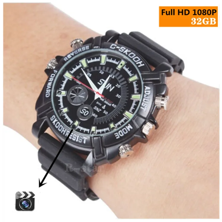 

32GB Wristwatch Full HD 1080P Night Vision Digital Video Recorders Mini Camera Watch DV DVR Recorder Camcorder sports camera