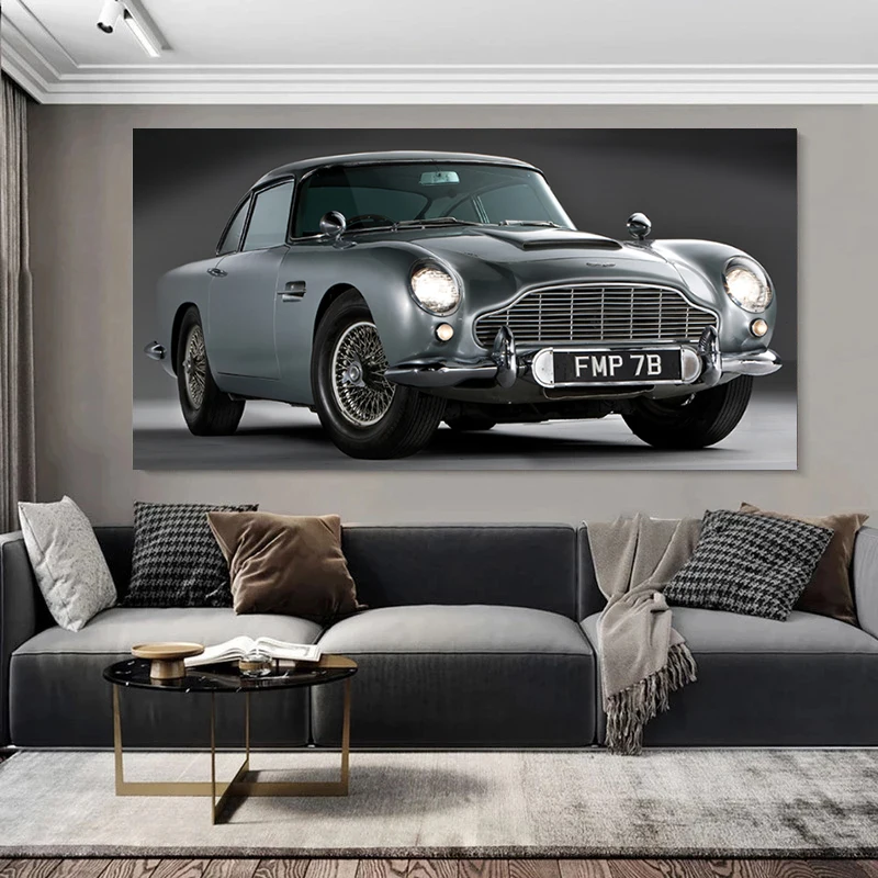 

Современные постеры и принты Aston Martin с изображением спортивного автомобиля, Картина на холсте, Настенная картина для гостиной, украшение дл...