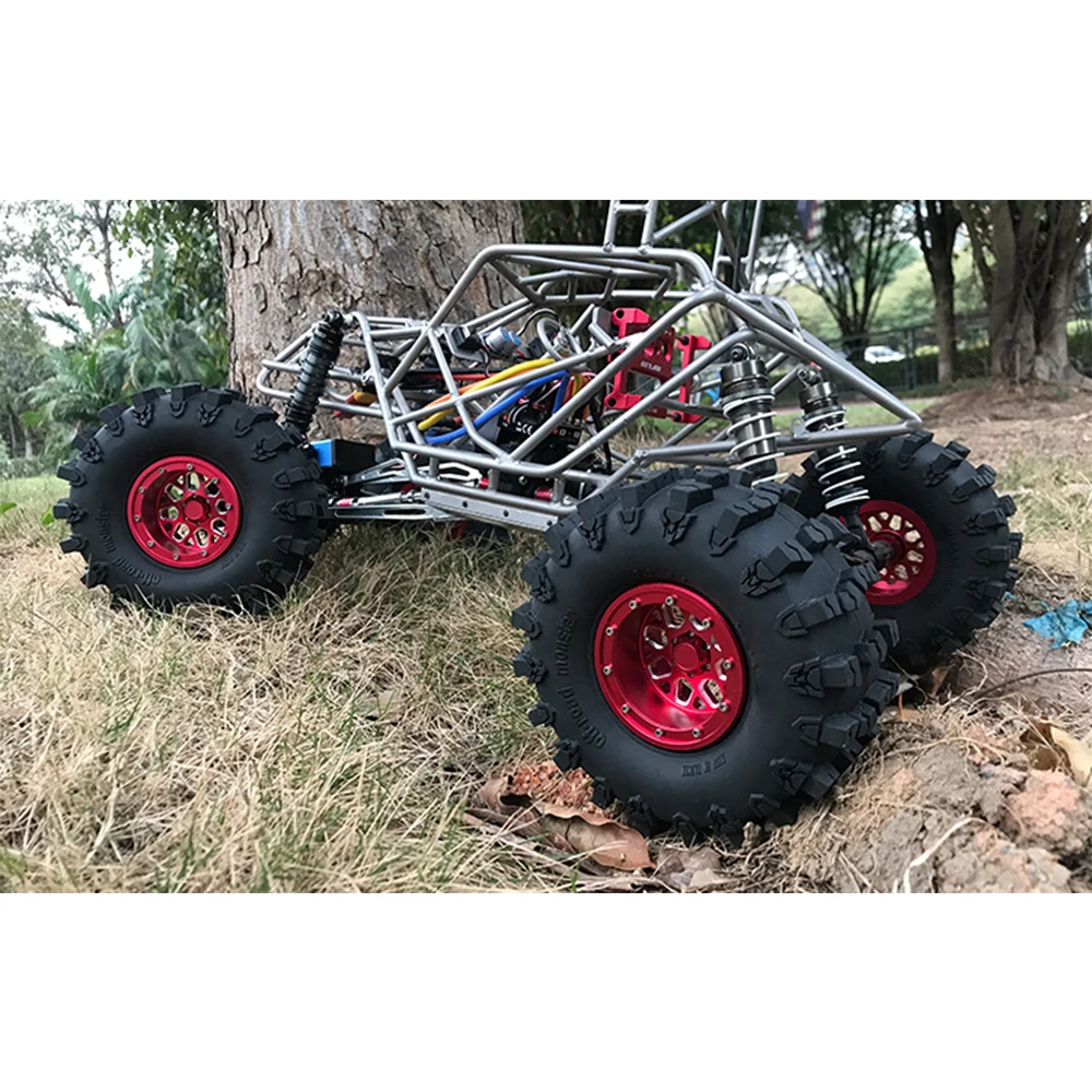 2 дюймовые резиновые шины 150 мм Гусеничные Шины Rock для 1/8 1/10 RC Car TRX4 TRX6 SCX10 Yikong 4082 4102
