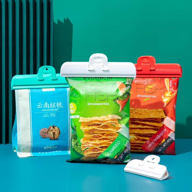 

Горячее предложение, зажим для запечатывания, зажим для сохранения свежести, зажим для пакета для закусок, влагостойкий товар, подходит для ...