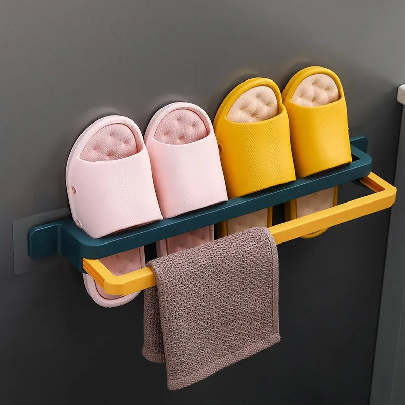 

Retractable Double-layer Shoe Rack Bathroom Accessories Toilet Indoor Slipper Rack Storage Organizer Home Organization Garden