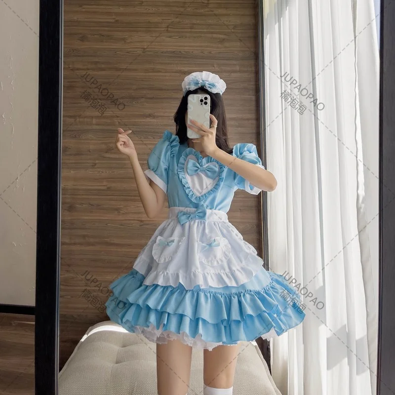 

8 Style Anime Lolita Maid Cosplay Costume Gothic Lolita Plus Size Maid Uniform Cute Bunny Girl Maid Outfit Parincess Party Dress