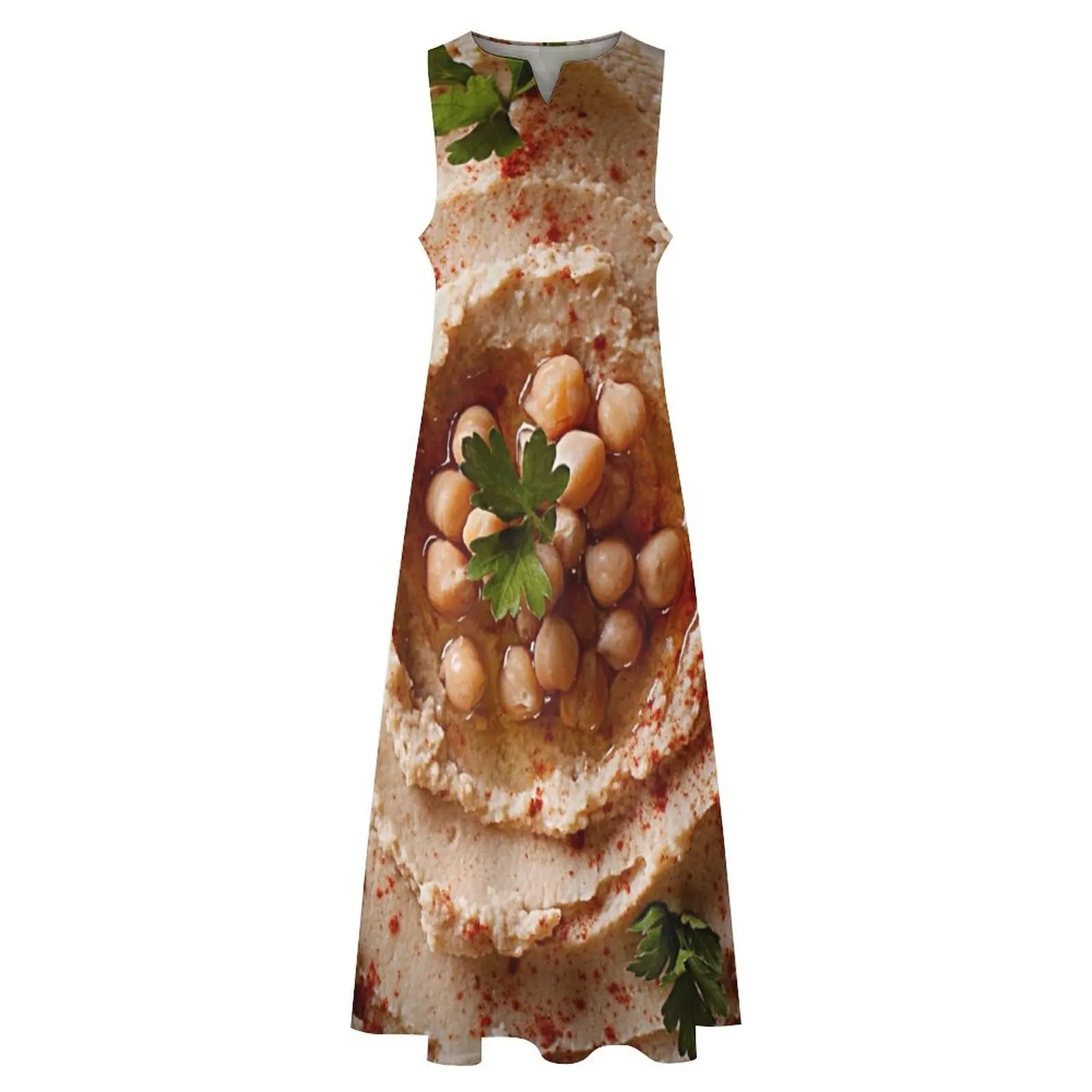 Hummus Long Dress женский летний комбинезон вечернее платье женское